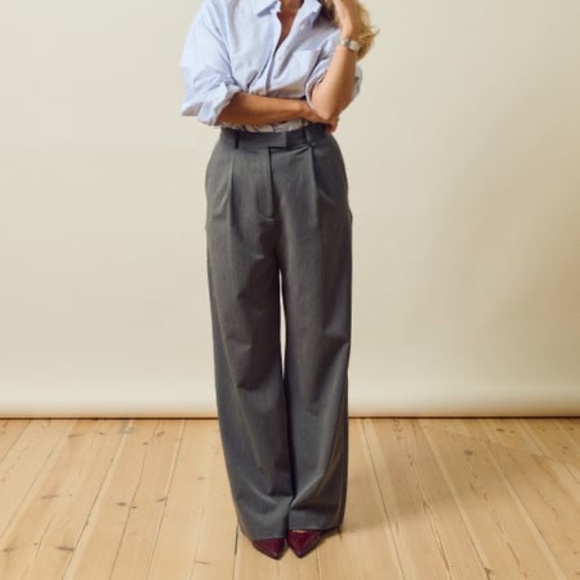 NWT Djerf Avenue Favorite Pants Grey size XS Regular - Picture 1 of 5